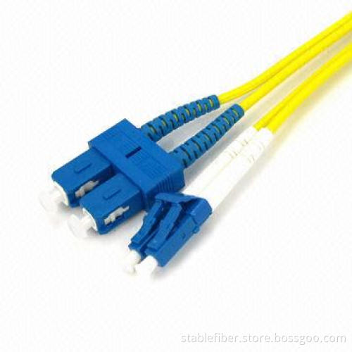 2.0mm 3m Fiber-optic Patch Cords with SigleMode/Duplex/SC-LC Connector/PC End-face Polishing/LSZH/PV